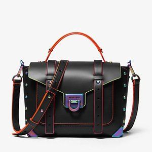 Michael Kors Manhattan Medium Leather Satchel